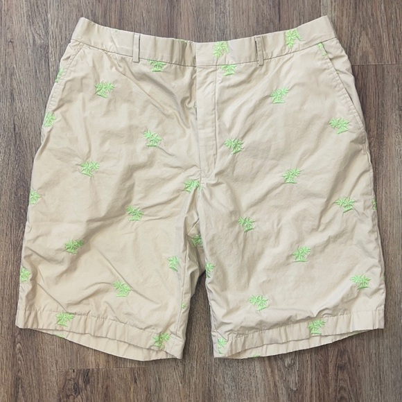 J. McLaughlin Palm Print Shorts - Picture 1 of 6